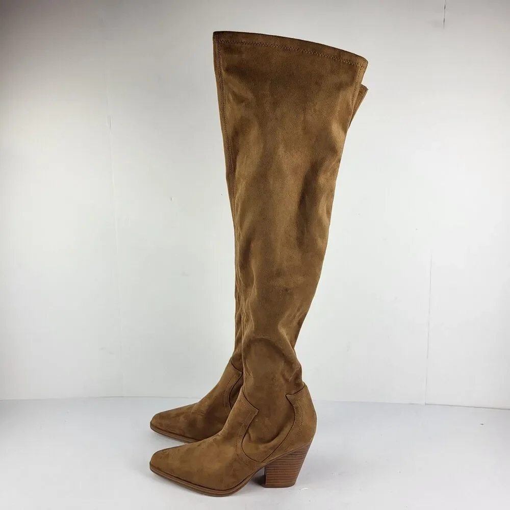 Marc Fisher ltd  Gwyneth Women's over the knee Tall Brown Boot Size 7.5M